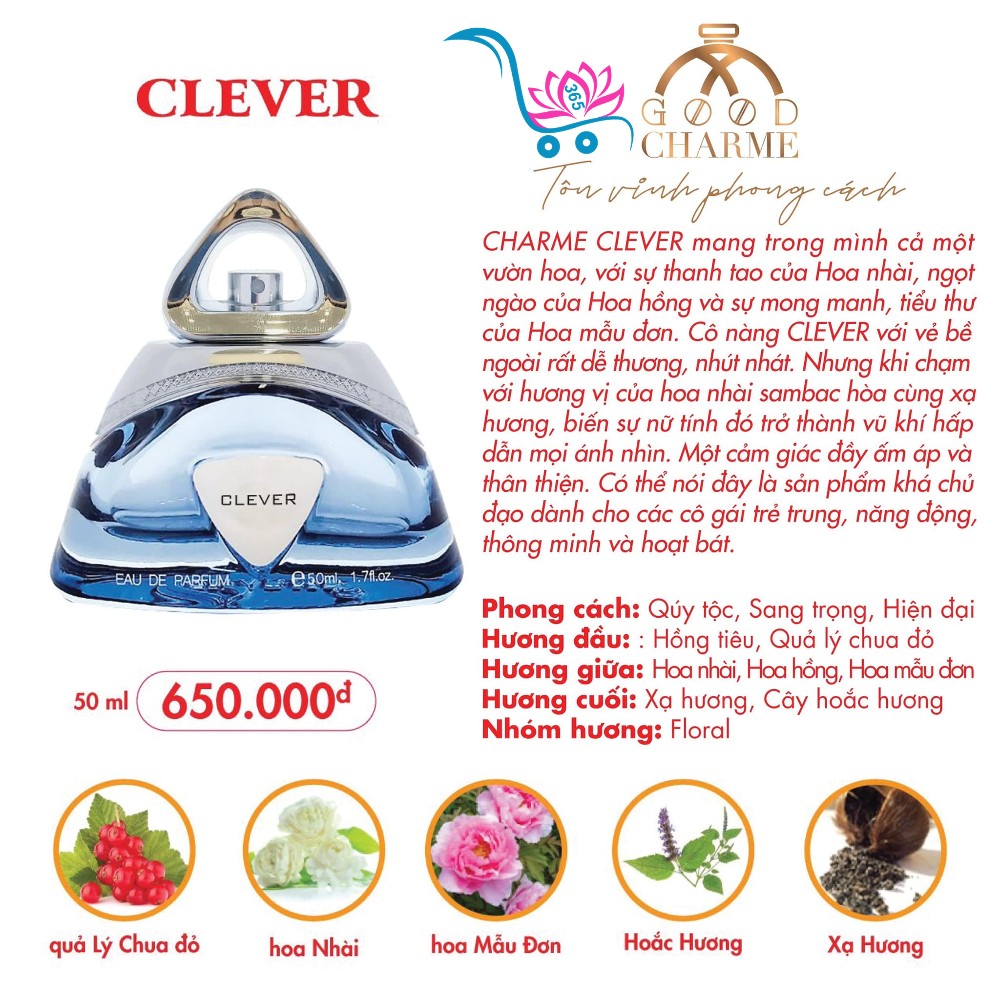 Nước Hoa Good Charme Clever 50ml Nữ Chính Hãng