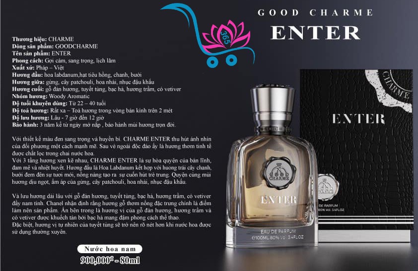 Nước Hoa Good Charme Enter 100ml Nam Chính Hãng