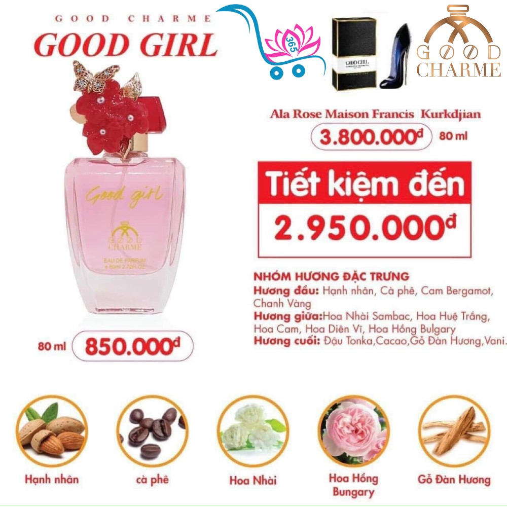 Nước Hoa Good Charme Good Girl 80ml Nữ Chính Hãng