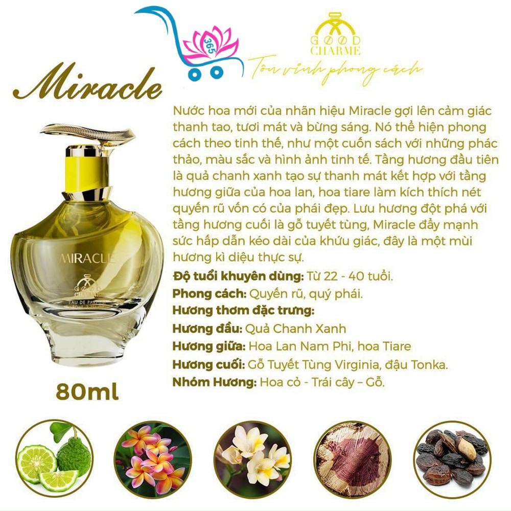 Nước Hoa Good Charme Miracle 80ml Nữ Chính Hãng