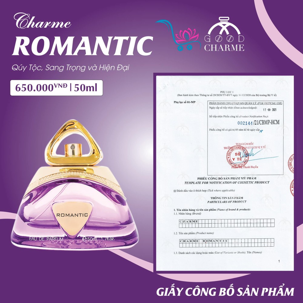 Nước Hoa Good Charme Romantic 50ml Nữ Chính Hãng