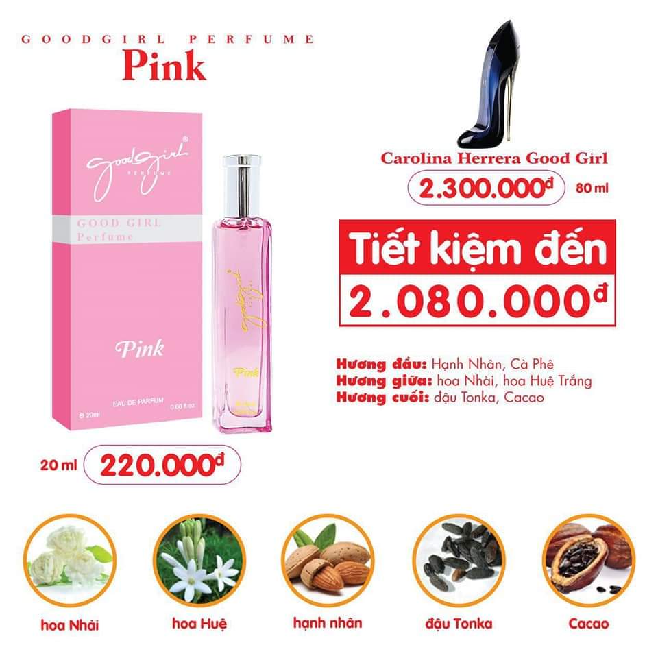 Nước Hoa Good Girl Perfume Pink 20ml Nữ Chính Hãng