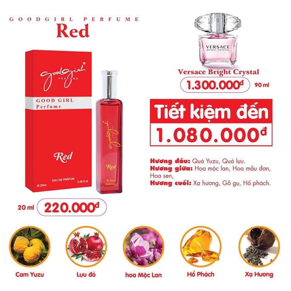 Nước Hoa Good Girl Perfume Red 20ml Nữ Chính Hãng