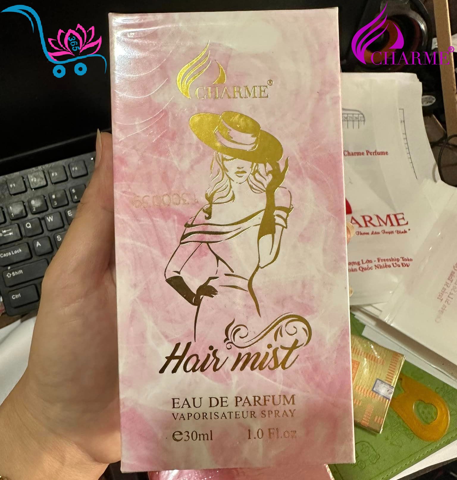 Nước Hoa Xịt Tóc Charme Hair Mist 30ml Nữ Chính Hãng