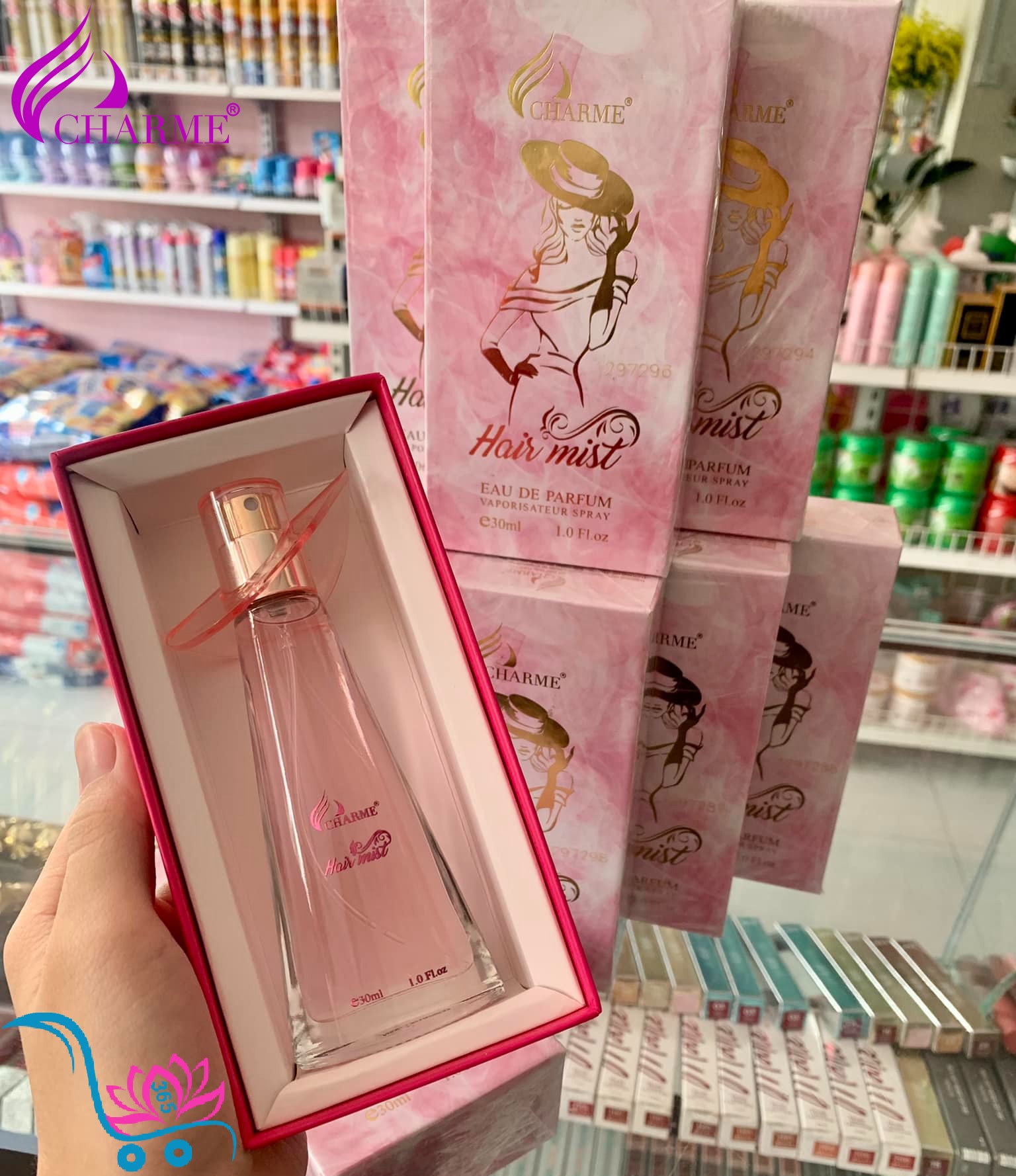 Nước Hoa Xịt Tóc Charme Hair Mist 30ml Nữ Chính Hãng