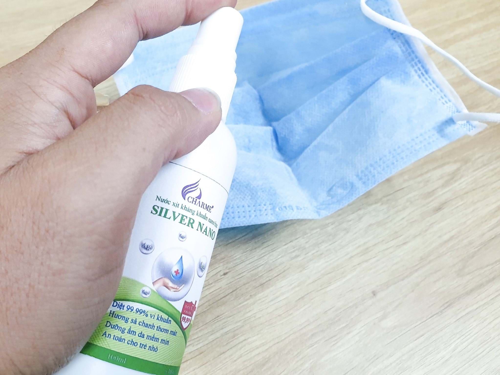 Nước Xịt Kháng Khuẩn Nano Bạc CHARME SILVER NANO