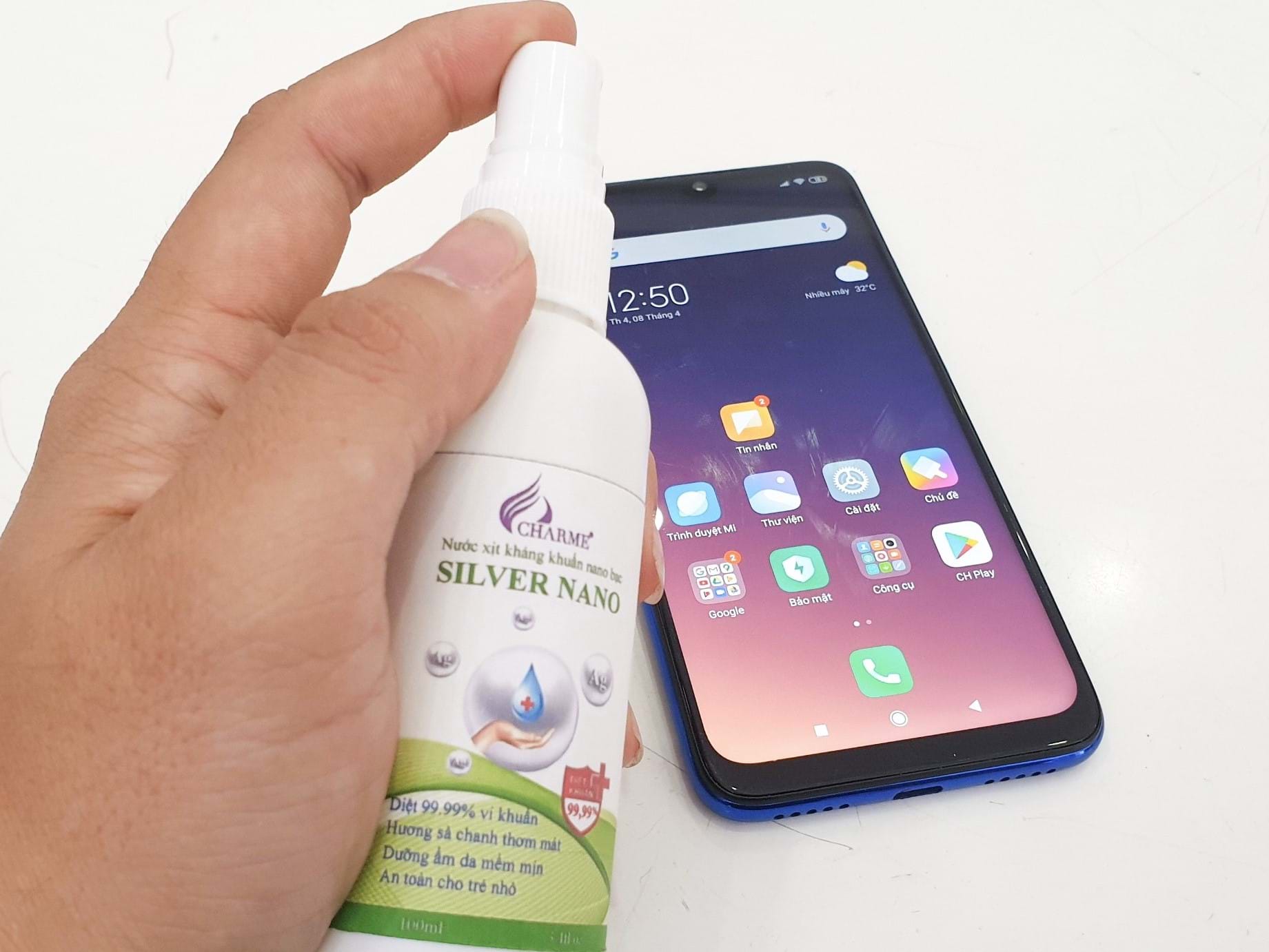 Nước Xịt Kháng Khuẩn Nano Bạc CHARME SILVER NANO