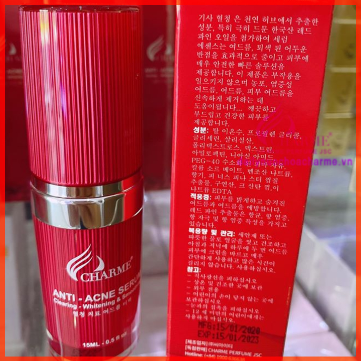 Serum Trị Mụn Charme Thông Đỏ Hàn Quốc 15ml