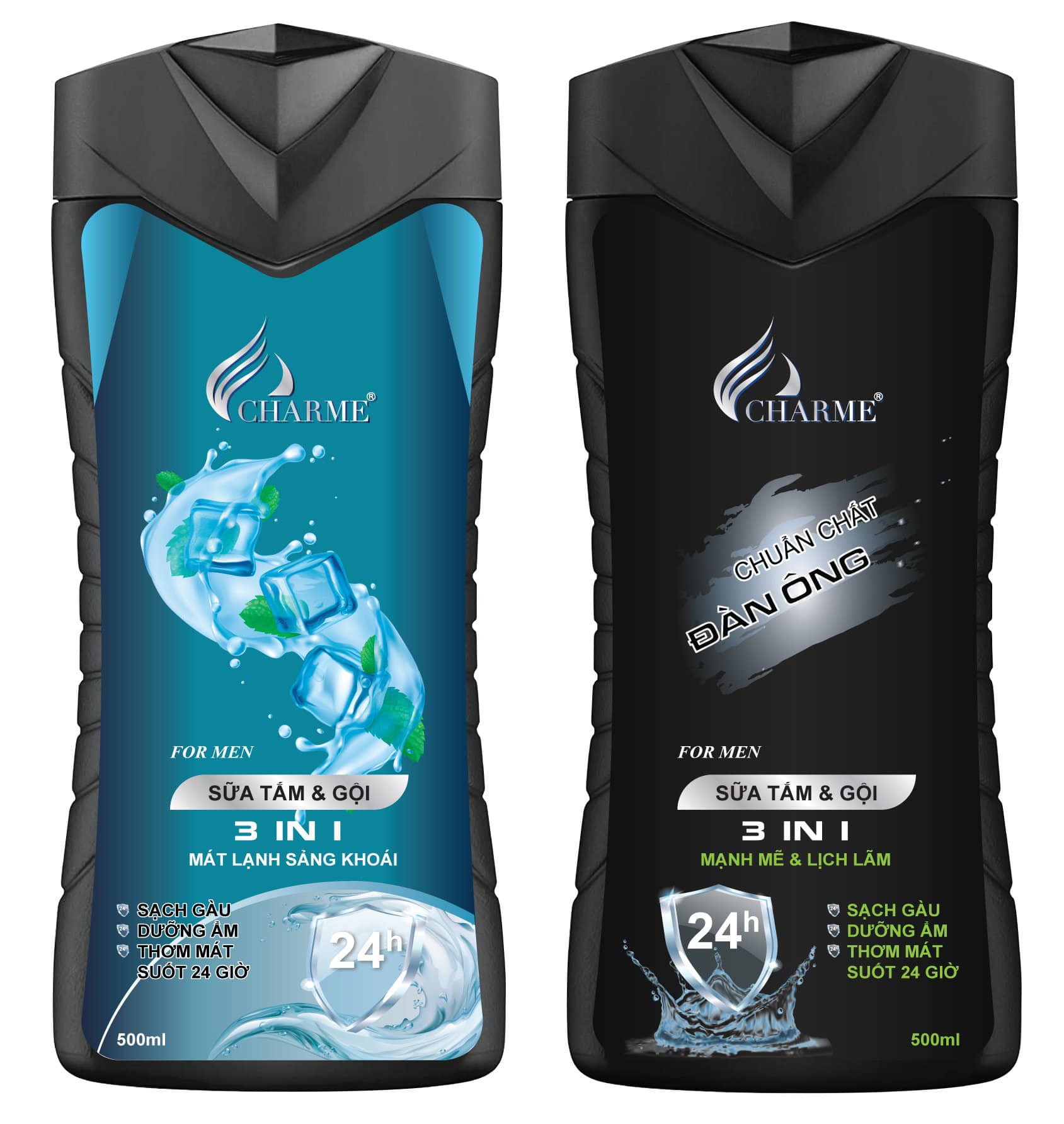 Sữa Tắm Gội Charme Cho Nam 500ml Chính Hãng