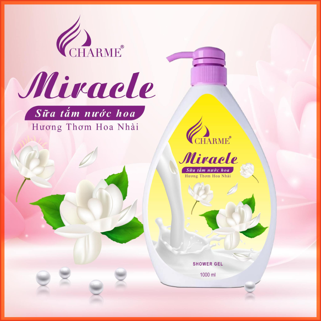 Sữa Tắm Nước Hoa Charme Miracle 1000ml Cho Nữ Chính Hãng✔️Tặng Quà Hot