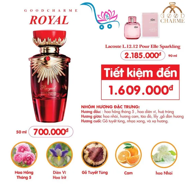 Nước Hoa Good Charme Royal 50ml Nữ Chính Hãng