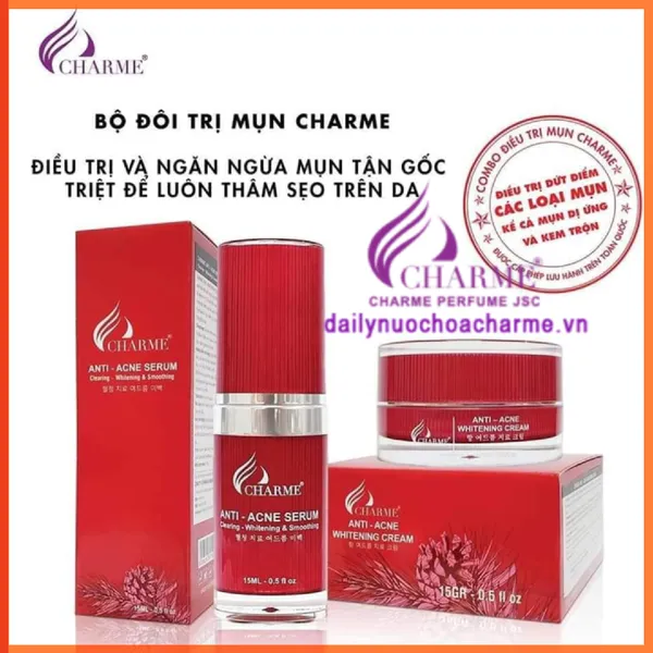 Bộ Trị Mụn Charme Thông Đỏ Hàn Quốc
