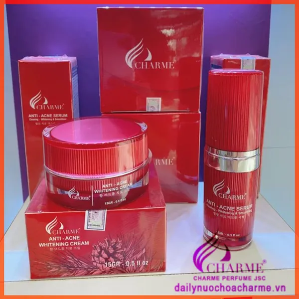Bộ Trị Mụn Charme Thông Đỏ Hàn Quốc