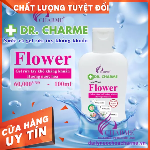 Gel Rửa Tay Khô DR. CHARME Flower 100ml