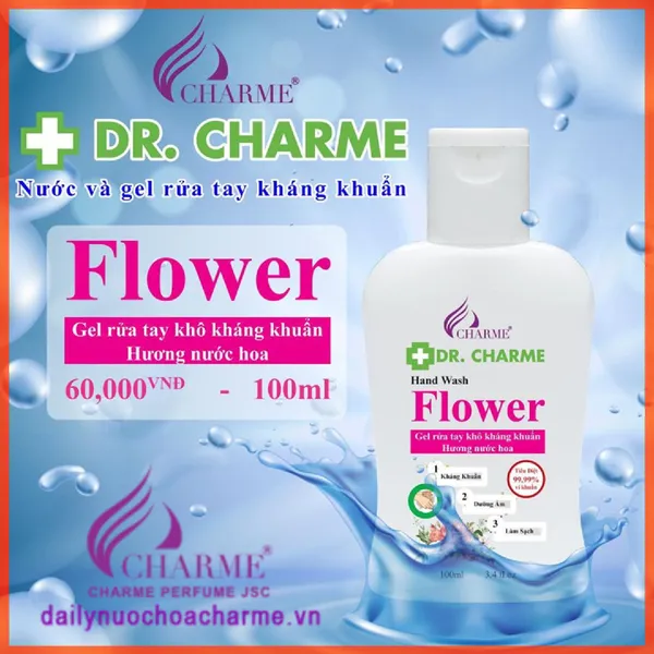 Gel Rửa Tay Khô DR. CHARME Flower 100ml