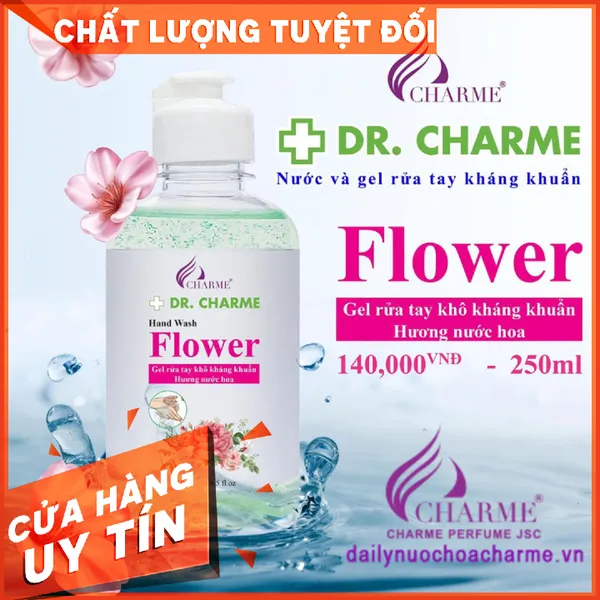 Gel Rửa Tay Khô DR. CHARME Flower 250ml