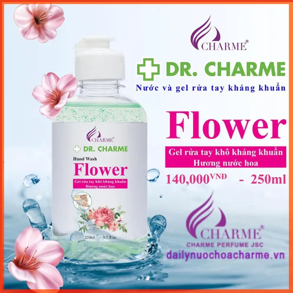 Gel Rửa Tay Khô DR. CHARME Flower 250ml
