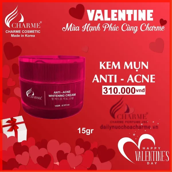 Kem Trị Mụn Charme Thông Đỏ Hàn Quốc