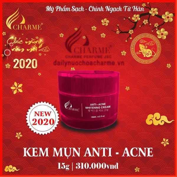 Kem Trị Mụn Charme Thông Đỏ Hàn Quốc