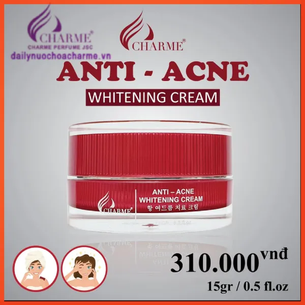 Kem Trị Mụn Charme Thông Đỏ Hàn Quốc