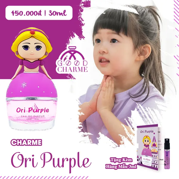 Nước Hoa Bé Gái Charme Ori Purple 30ml Chính Hãng