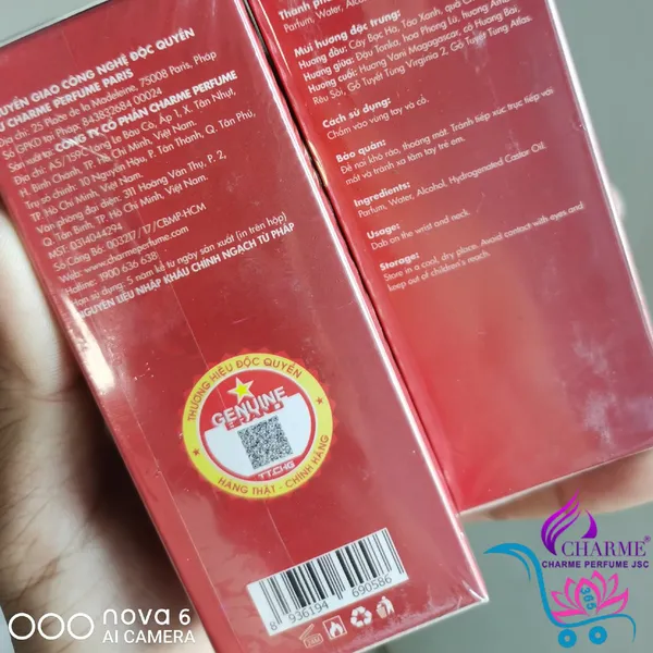 Nước Hoa Charme 212 Sexy 50ml Nam Chính Hãng