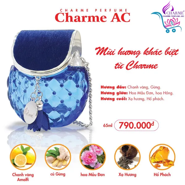 Nước Hoa Charme AC 65ml Nữ Chính Hãng
