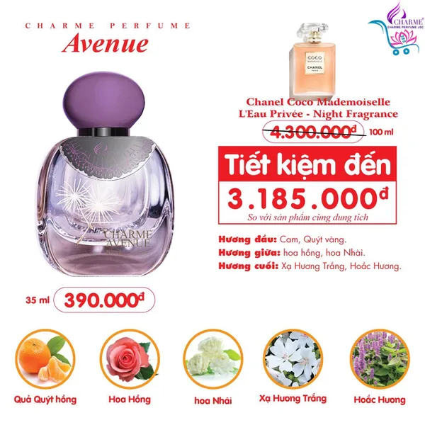 Nước Hoa Charme Avenue 35ml Nữ Chính Hãng