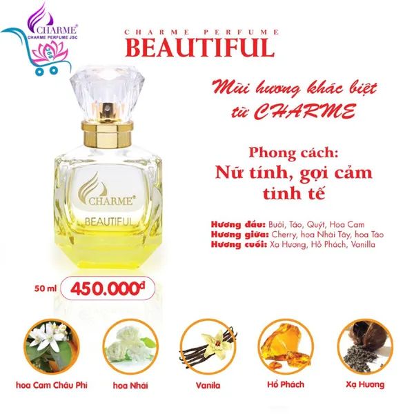 Nước Hoa Charme Beautiful 50ml Nữ Chính Hãng