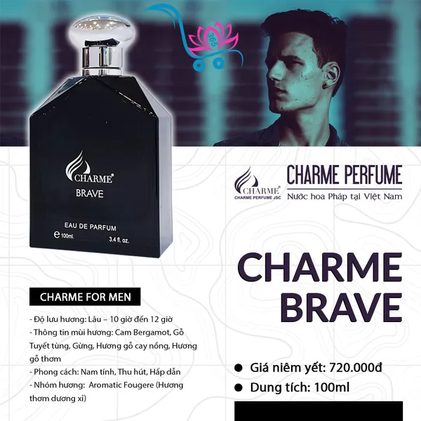 Nước Hoa Charme Brave 100ml Nam Chính Hãng