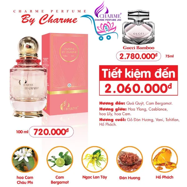 Nước Hoa Charme By Charme 100ml Nữ Chính Hãng