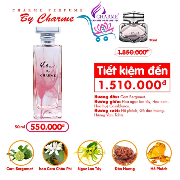 Nước Hoa Charme By Charme 50ml Nữ Chính Hãng