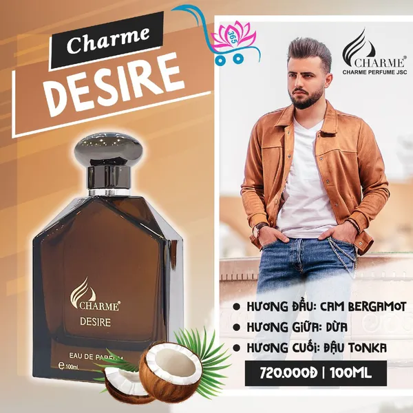 Nước Hoa Charme Desire 100ml Nam Chính Hãng