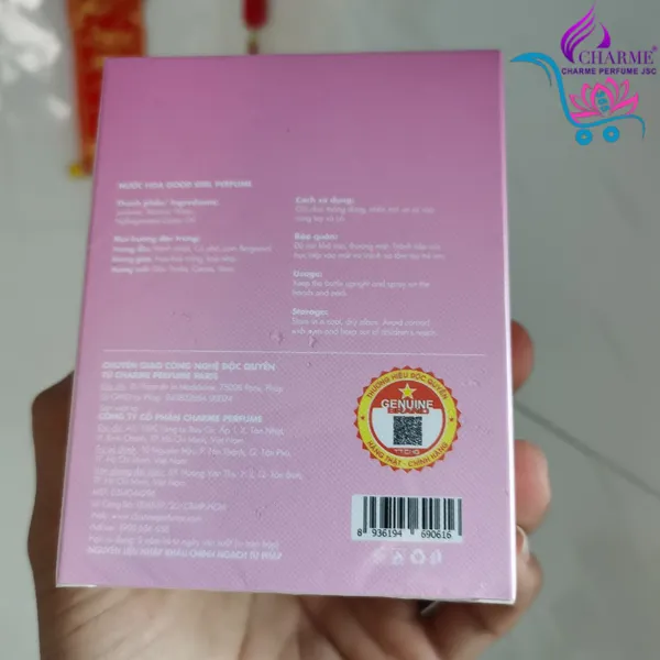 Nước Hoa Charme Good Girl 60ml Nữ Chính Hãng