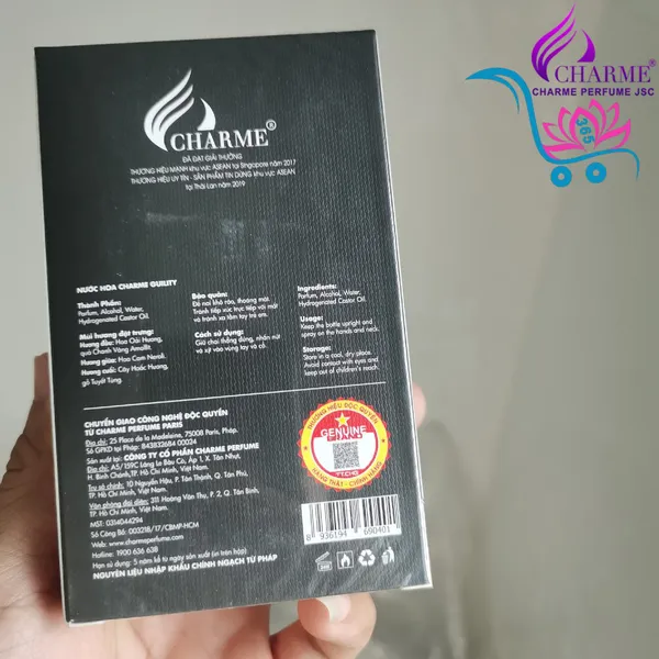 Nước Hoa Charme Guility 100ml Nam Chính Hãng
