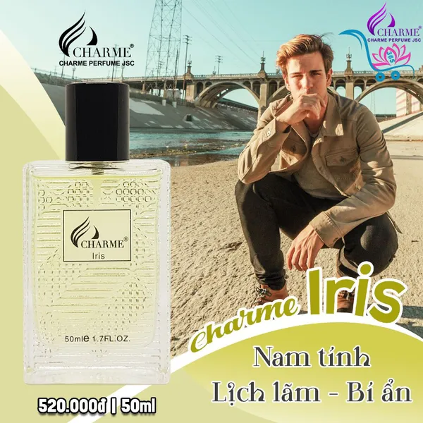 Nước Hoa Charme Iris 50ml Nam Chính Hãng