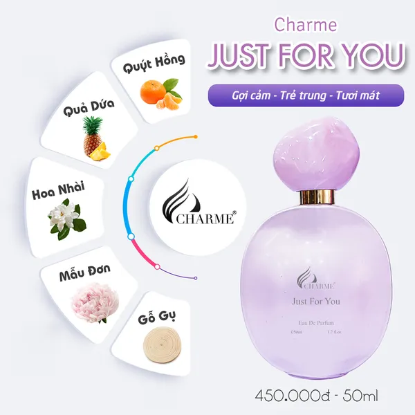 Nước Hoa Charme Just For You 50ml Nữ Chính Hãng
