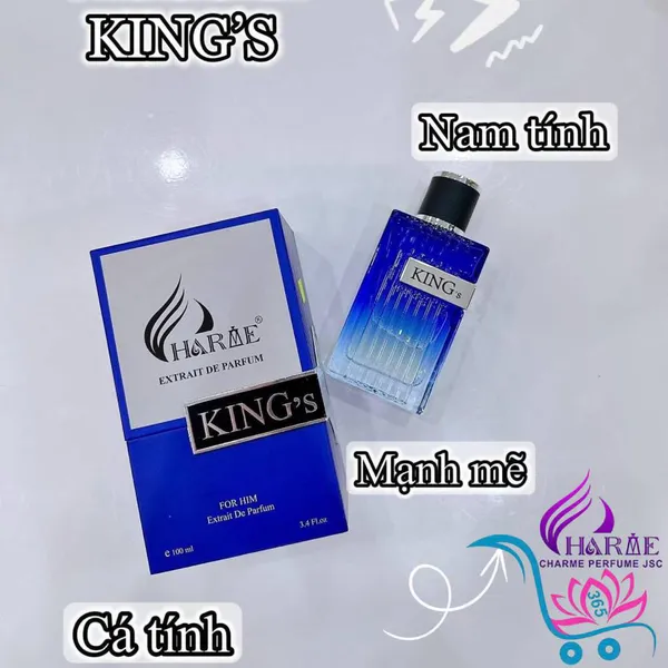 Nước Hoa Charme King’s 100ml Nam Mới Chính Hãng