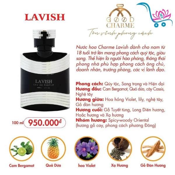 Nước Hoa Good Charme Lavish 100ml Nam Chính Hãng