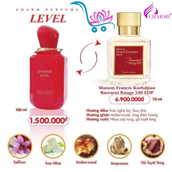 Nước Hoa Charme Level 100ml Nữ Chính Hãng