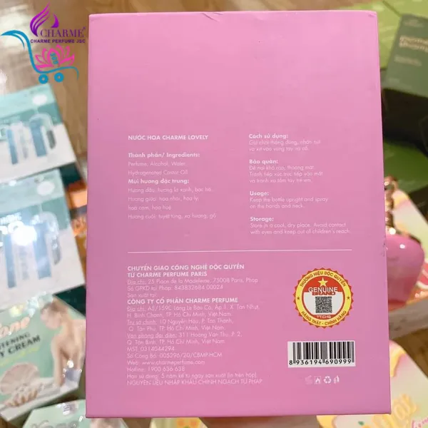 Nước Hoa Charme Lovely 50ml Nữ Chính Hãng