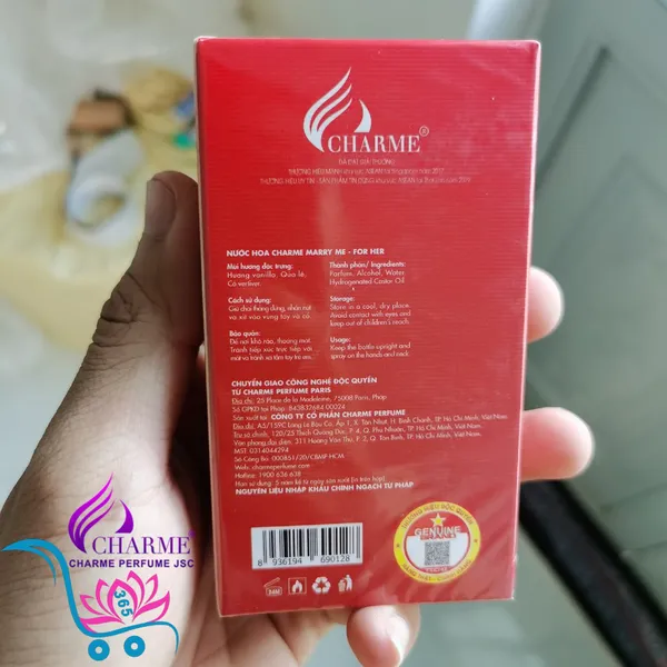 Nước Hoa Charme Marry Me 30ml Nữ Chính Hãng