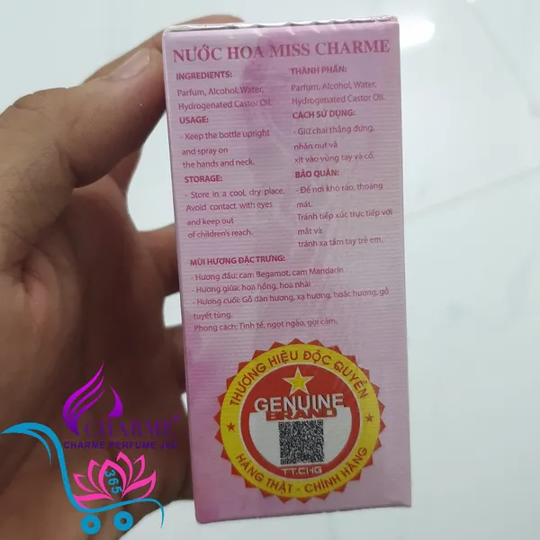 Nước Hoa Charme Miss Charme 50ml Nữ Chính Hãng