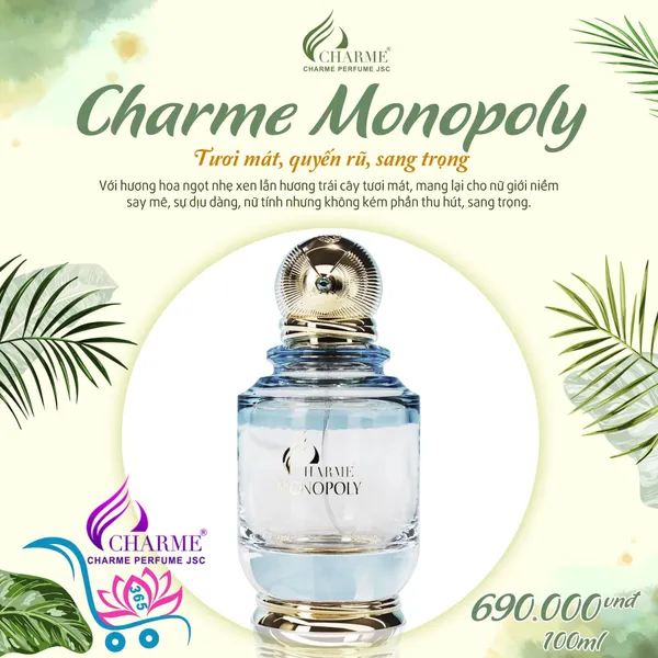 Nước Hoa Charme Monopoly 100ml Nữ Chính Hãng