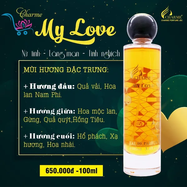 Nước Hoa Charme My Love 100ml Nữ Chính Hãng