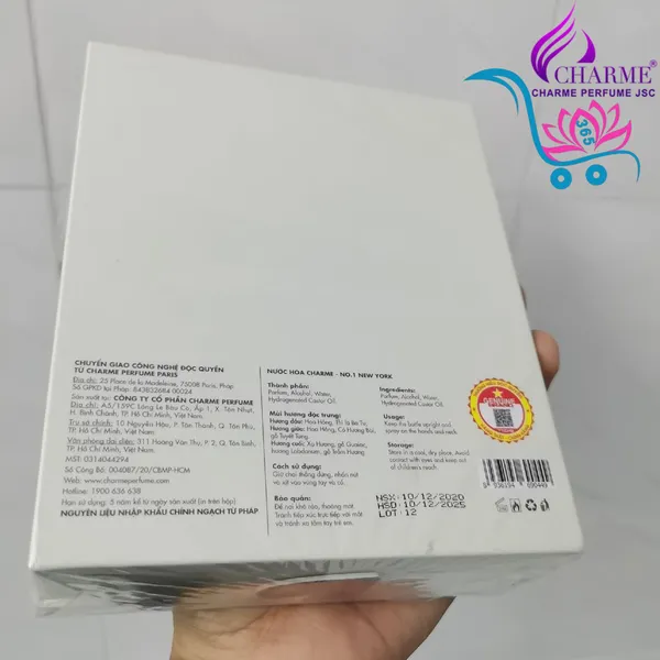 Nước Hoa Charme No.1 New York 100ml Unisex Chính Hãng