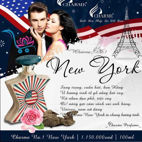 Nước Hoa Charme No.1 New York 100ml Unisex Chính Hãng