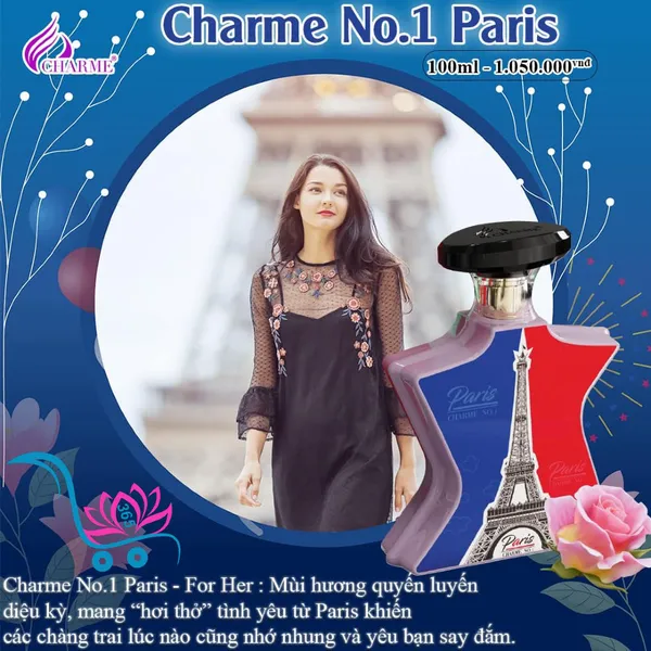 Nước Hoa Charme No.1 Paris 100ml Nữ Chính Hãng