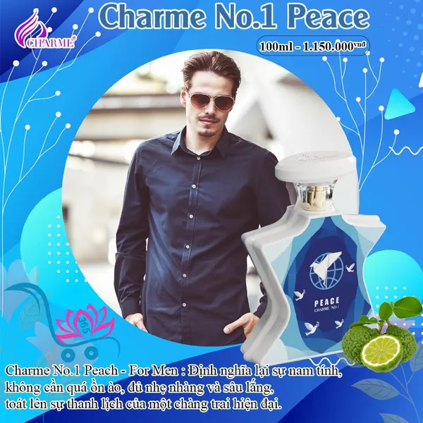 Nước Hoa Charme No.1 Peace 100ml Nam Chính Hãng