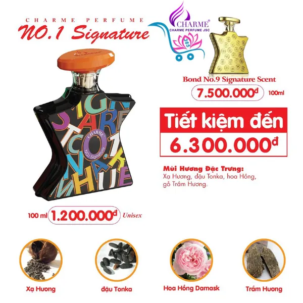 Nước Hoa Charme No.1 Signature 100ml Unisex Chính Hãng